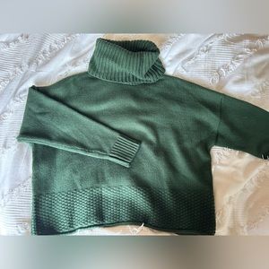 BRAND NEW Madewell Green Turtleneck Sweater Top (Size Small) - Fall/Winter